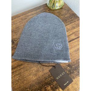 COPY - Gucci - Gray GG Logo Wool Beanie